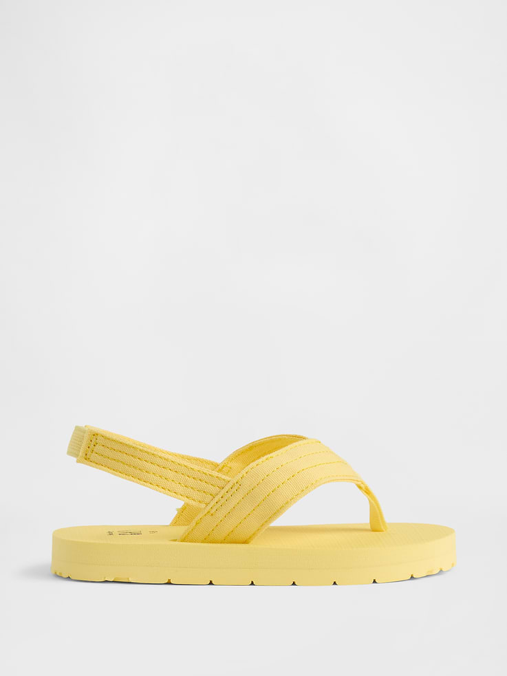Image number 1 showing, Toddler Canvas Flip Flops