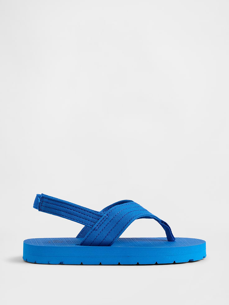 Image number 1 showing, Toddler Canvas Flip Flops