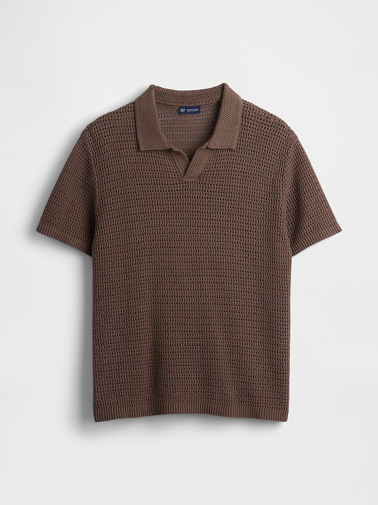 Image number 5 showing, Mesh Polo Sweater