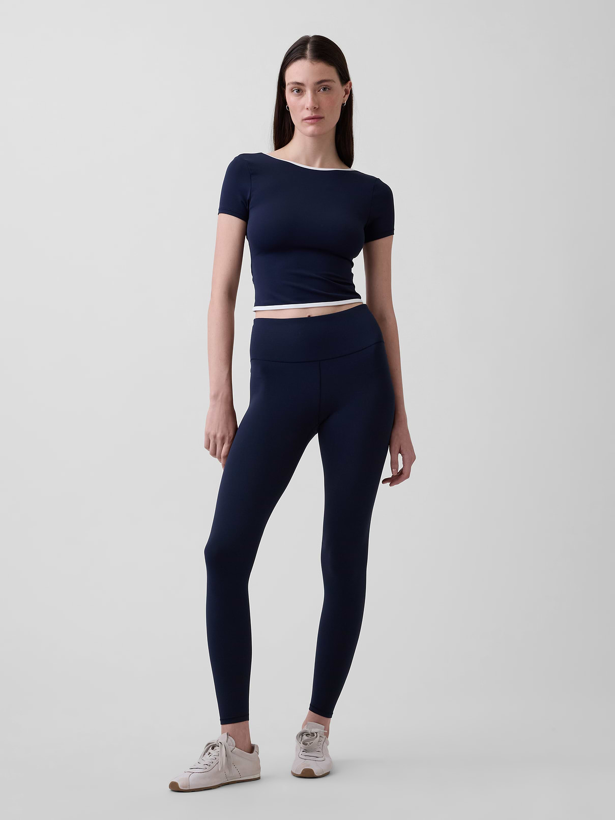 Image number 2 showing, GapFit Smooth Reversible Wrap Crop Top