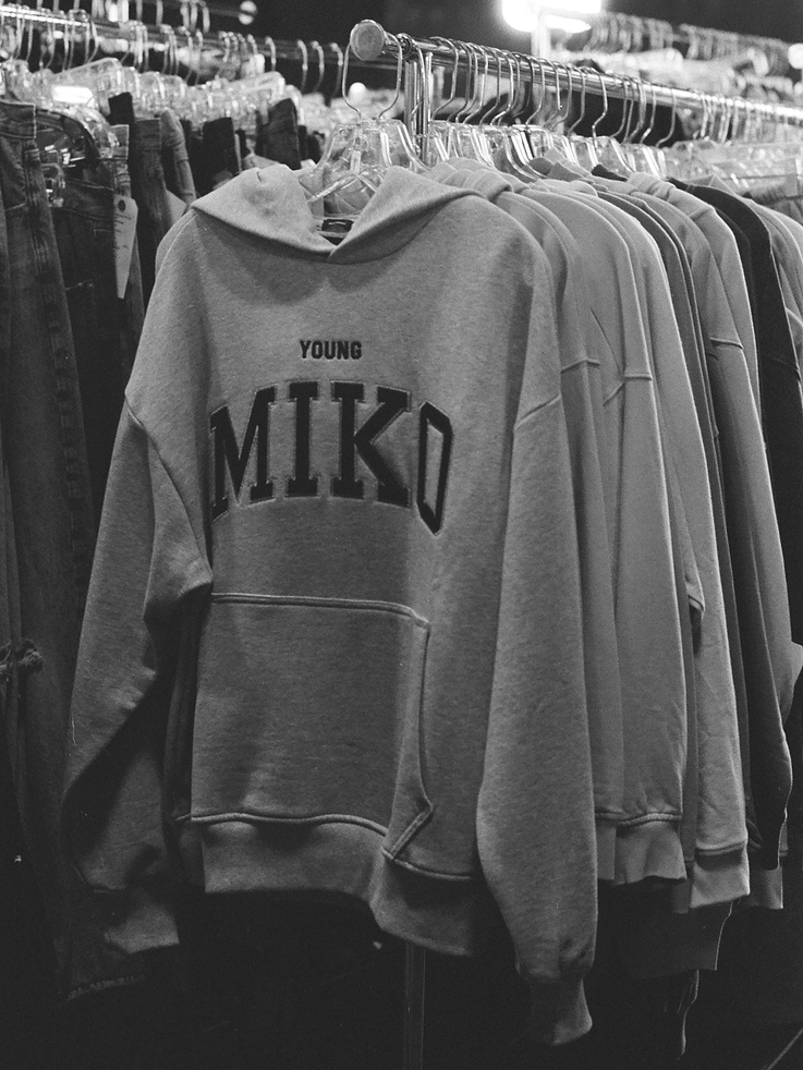 Image 8 of 9, Young Miko Adult Heavyweight Logo Hoodie