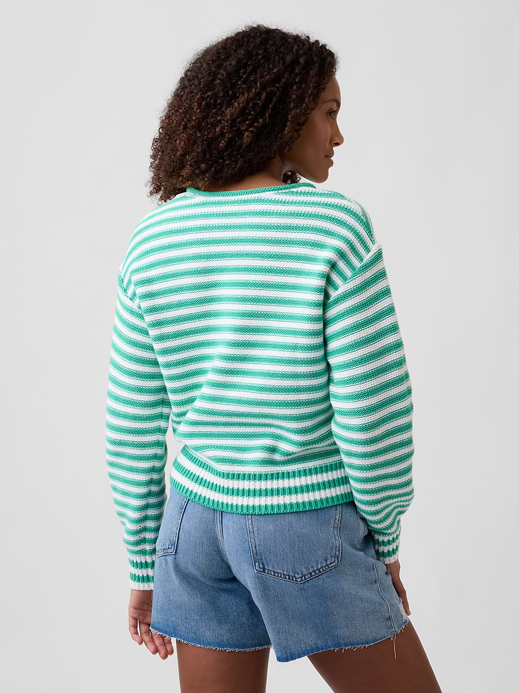 Image number 2 showing, Relaxed Stripe Rollneck Sweater