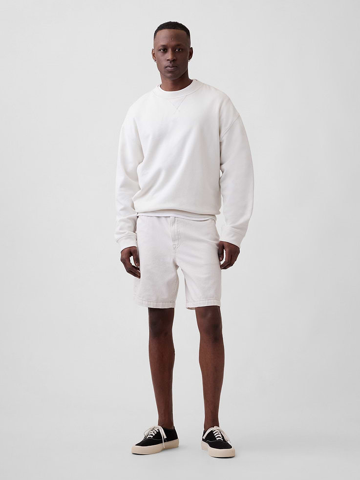 Image number 1 showing, 9" Loose Denim Shorts