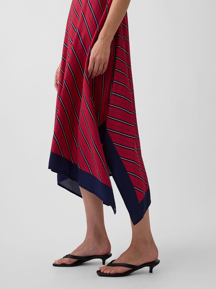 Image number 6 showing, Stripe Handkerchief Midi Dress