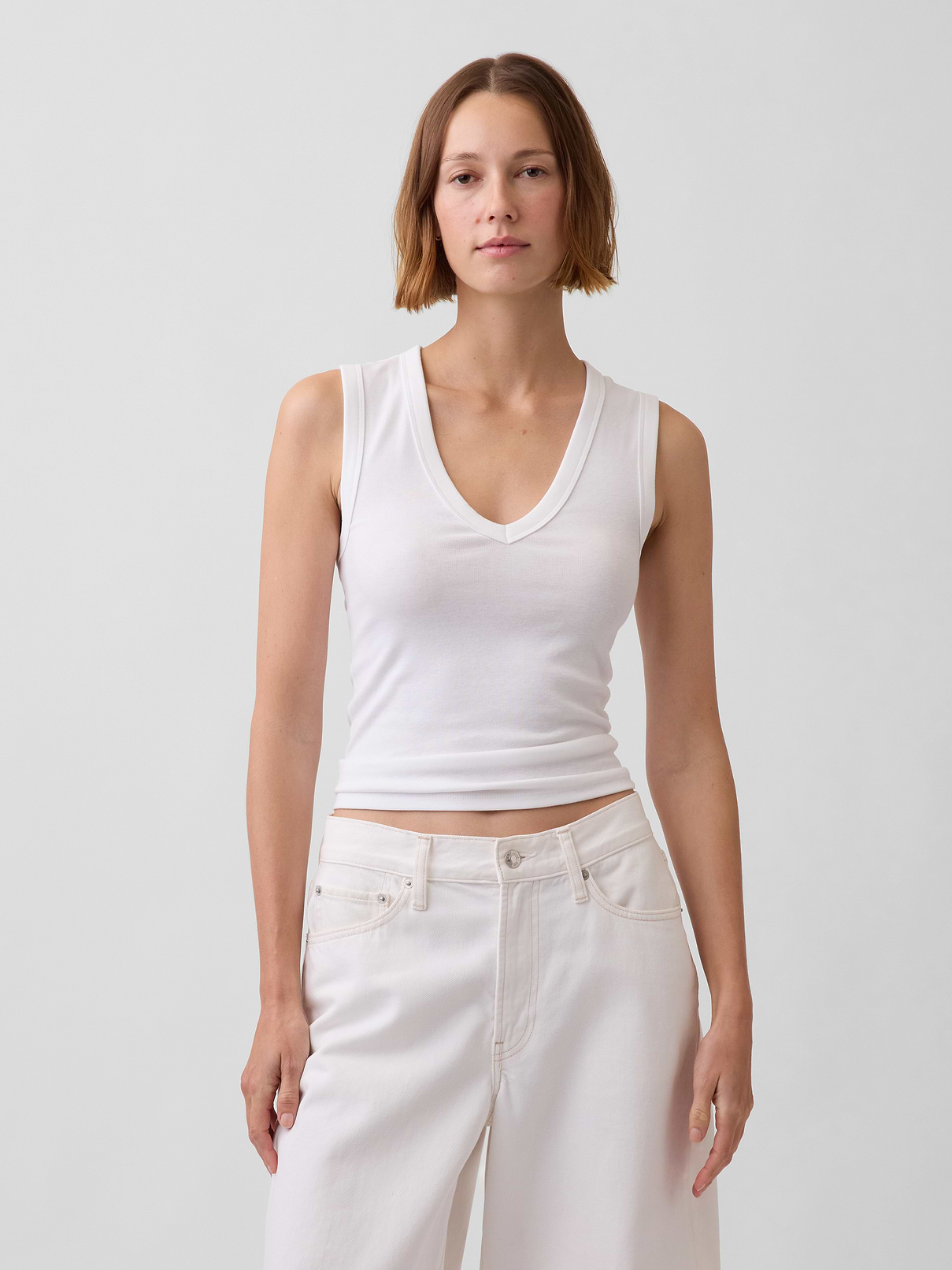 Modern V-Neck Tank Top