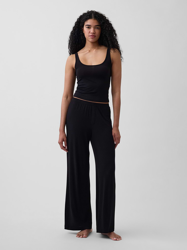 Image number 2 showing, SoftMade Modal Rib PJ Tank Top