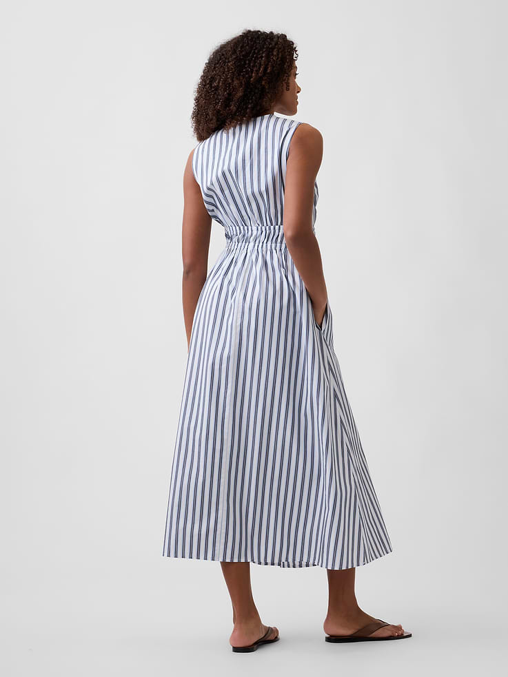 Image number 2 showing, Sleeveless Tie-Front Maxi Dress