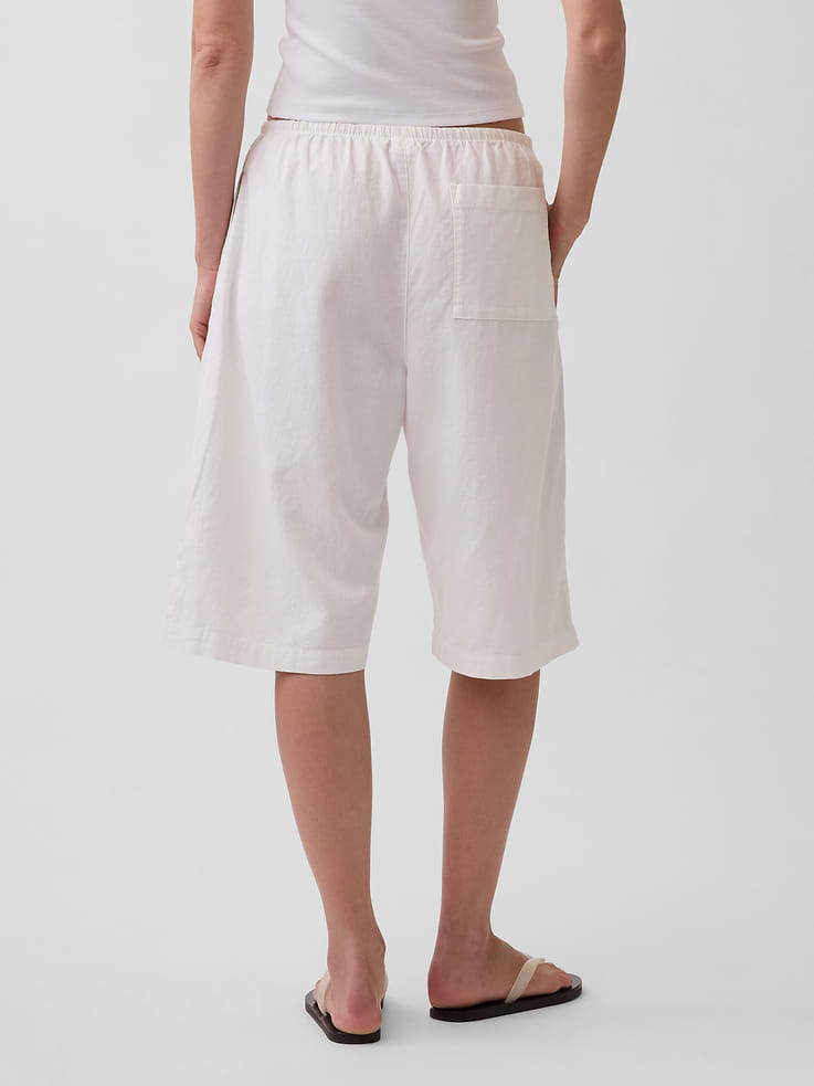 Image number 4 showing, Linen-Blend Relaxed Easy Culotte Pants