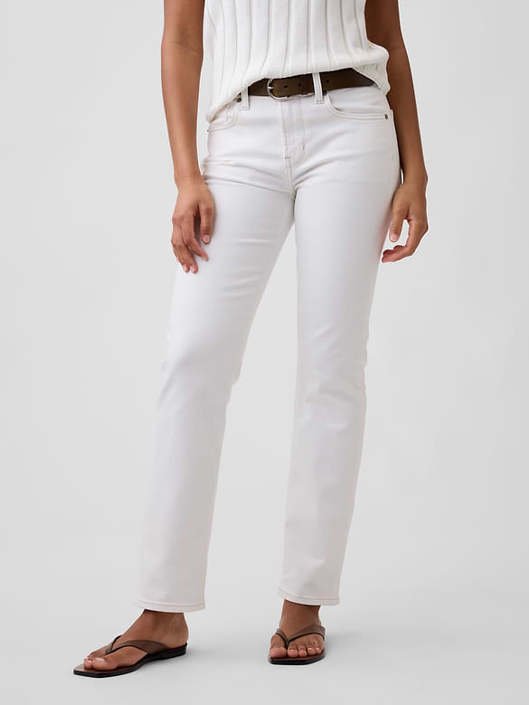 Mid Rise '90s Slim Straight Jeans