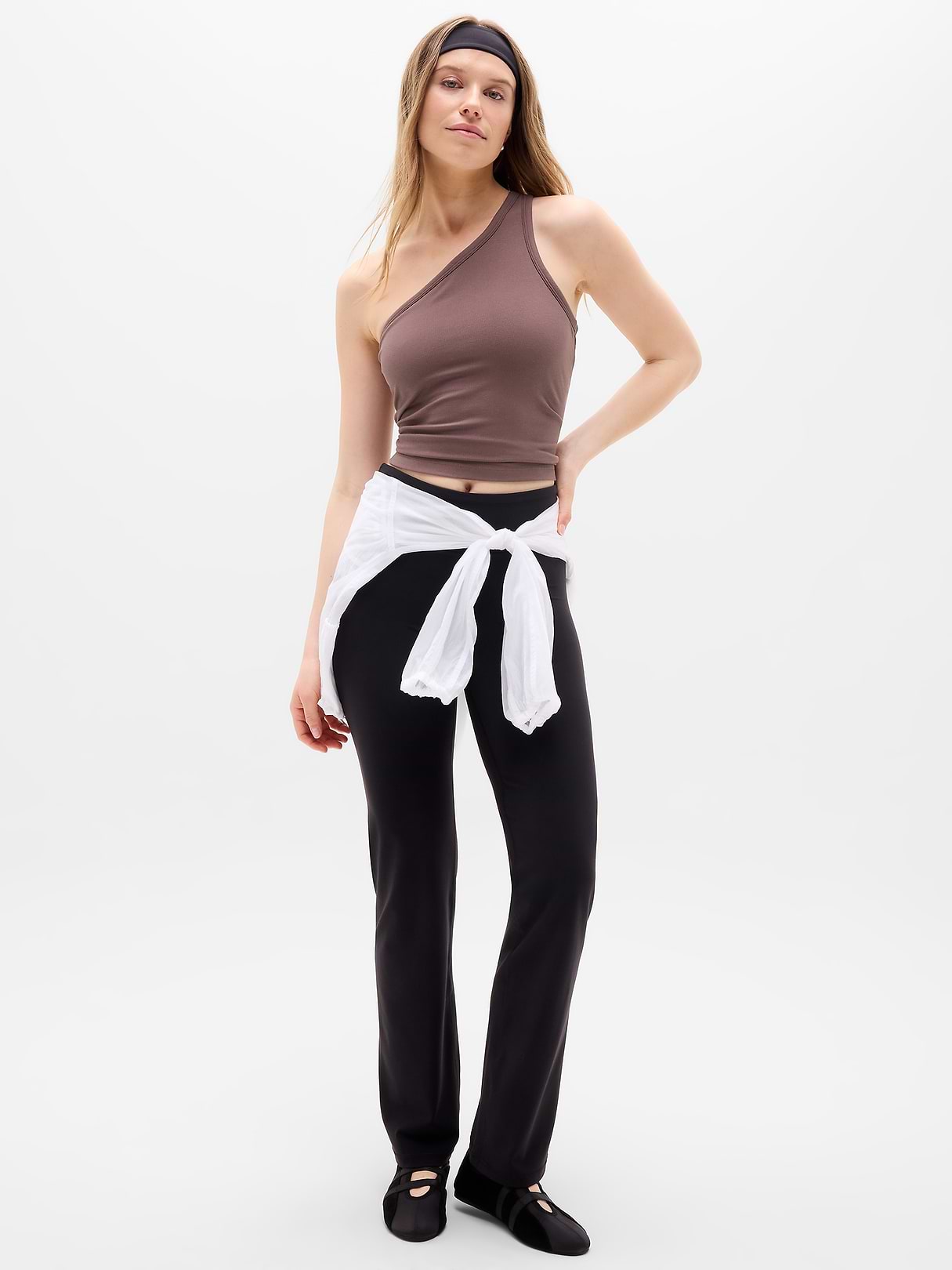 Signature Rib Asym One Shoulder Support Top | Athleta