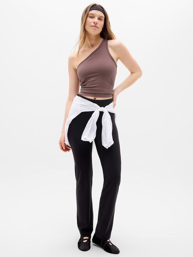 Image number 2 showing, Signature Rib Asym One Shoulder Support Top