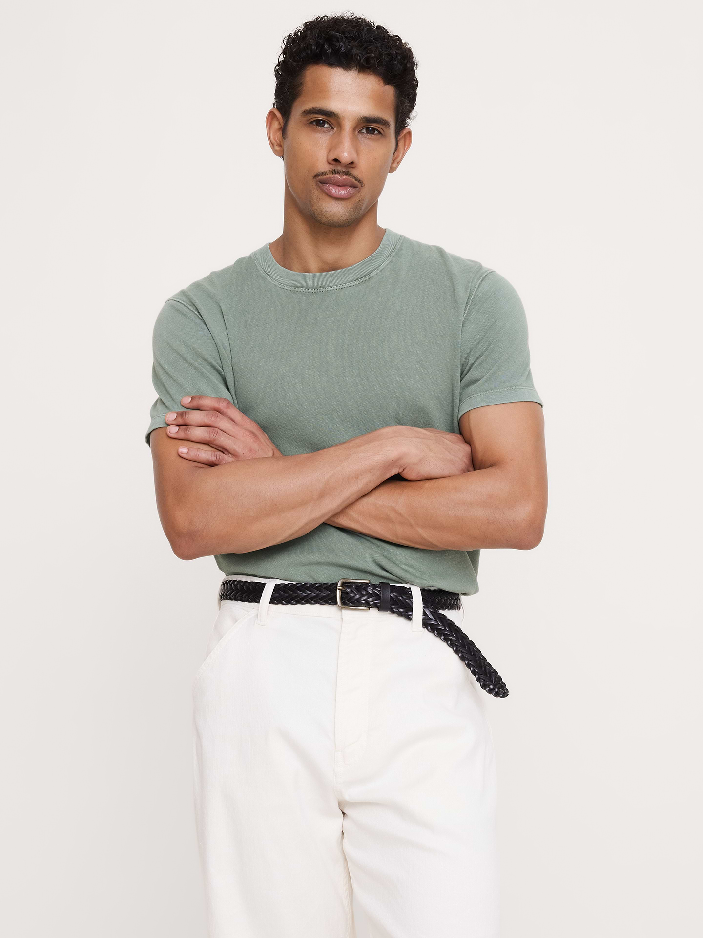 Image number 1 showing, Heritage Cotton Slub Crew-Neck T-Shirt