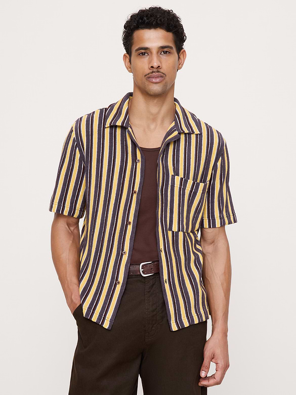 Stripe Terry Resort Shirt