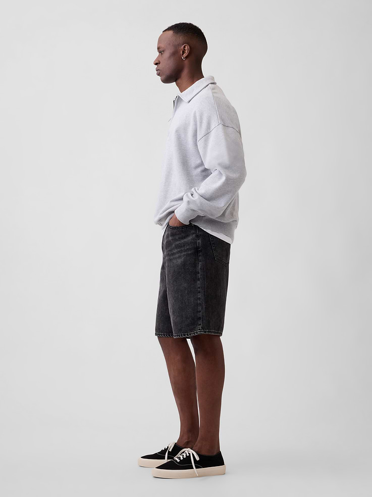 Image number 4 showing, 9" SuperSoft Loose Denim Shorts