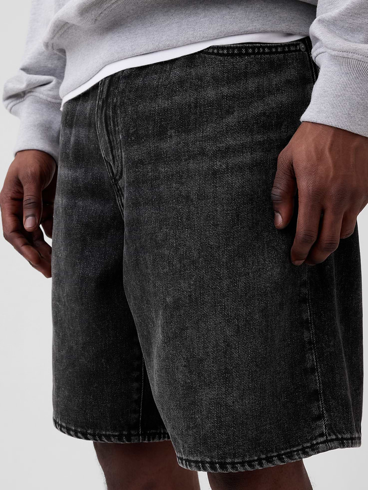 Image number 5 showing, 9" SuperSoft Loose Denim Shorts