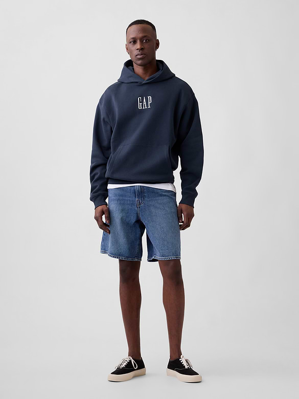 Adult Vintage Soft Oversized Gap Mini-Logo Hoodie