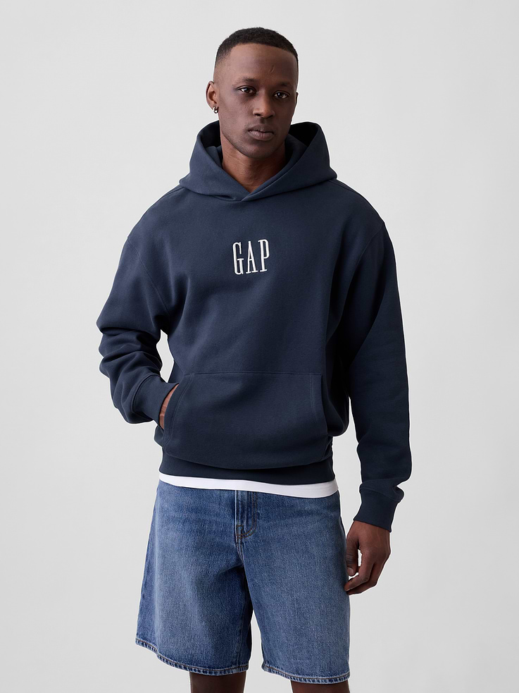 Image number 1 showing, Adult Vintage Soft Oversized Gap Mini-Logo Hoodie