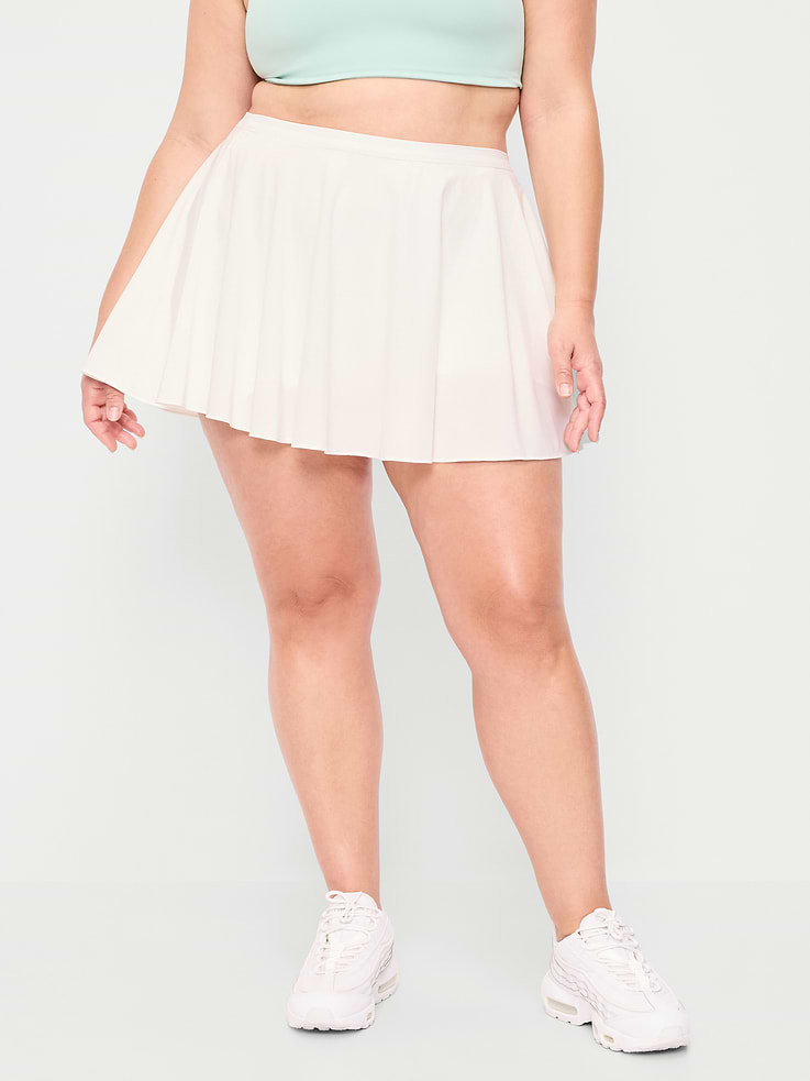 Image number 5 showing, Extra High-Waisted Stretch Woven Swing Skort
