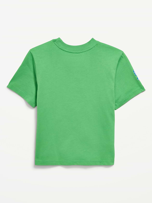 Oversized Short-Sleeve Birthday Graphic T-Shirt for Toddler Boys