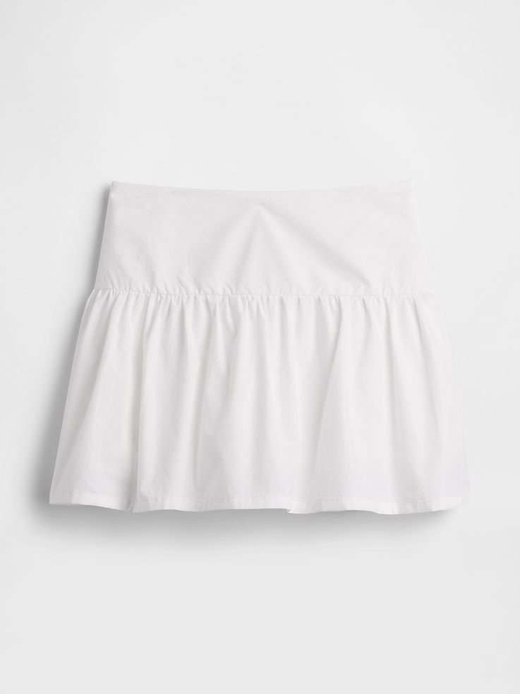 Image number 5 showing, Poplin Drop-Waist Mini Skort