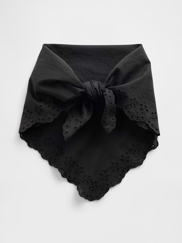 100% Cotton Eyelet Bandana Scarf