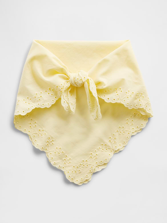 100% Cotton Eyelet Bandana Scarf