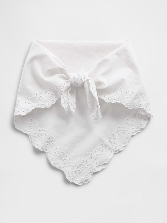 100% Cotton Eyelet Bandana Scarf