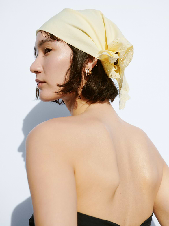100% Cotton Eyelet Bandana Scarf
