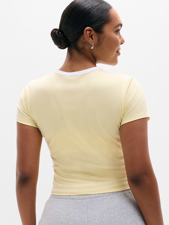 Signature Rib Crop Tee