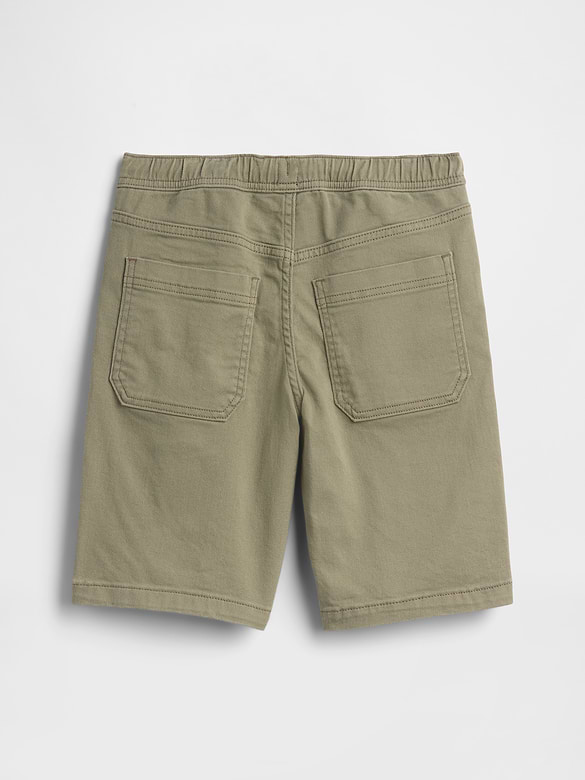 Kids Pull-On Loose Denim Utility Shorts