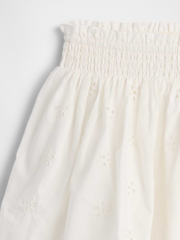Kids Pull-On Smocked Skirt