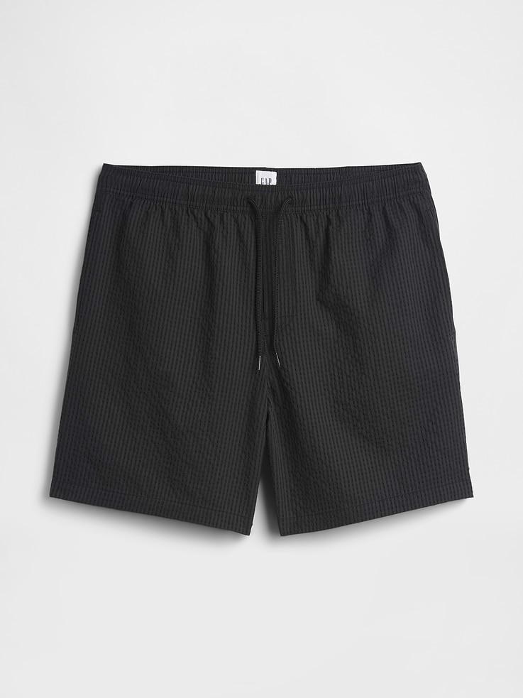 Image number 4 showing, 6" Seersucker Swim Trunks