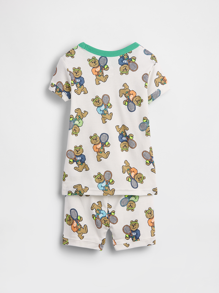 Image number 2 showing, Baby & Toddler Organic Brushed Cotton Brannan Bear Tennis PJ Short Set