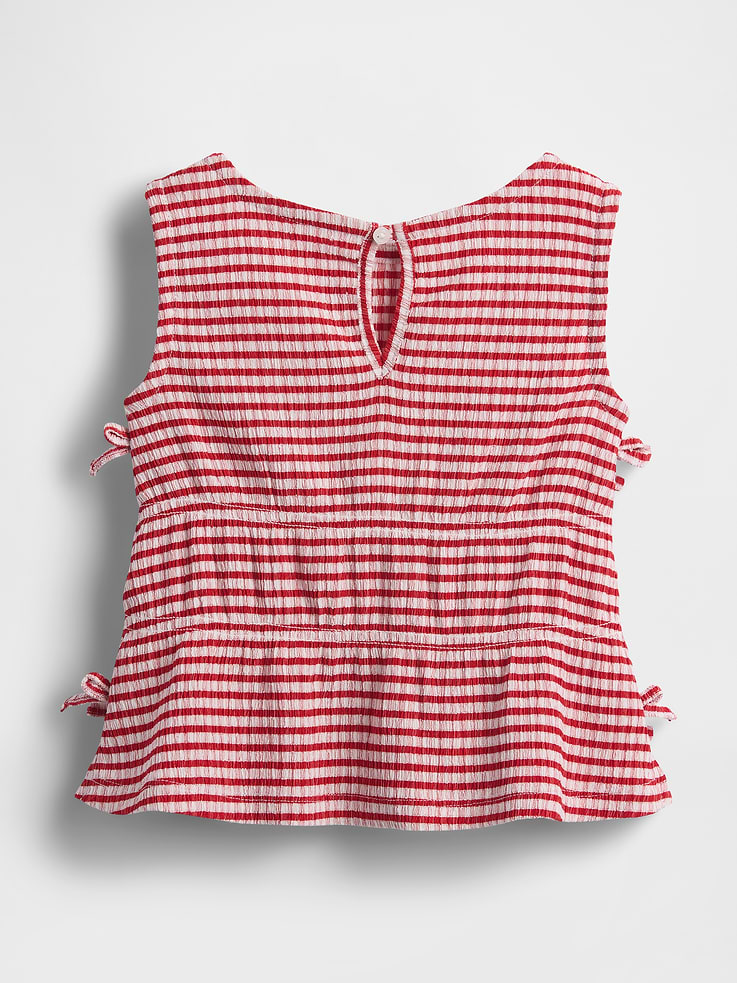 Image number 3 showing, Baby & Toddler Crinkle Knit Bow Top