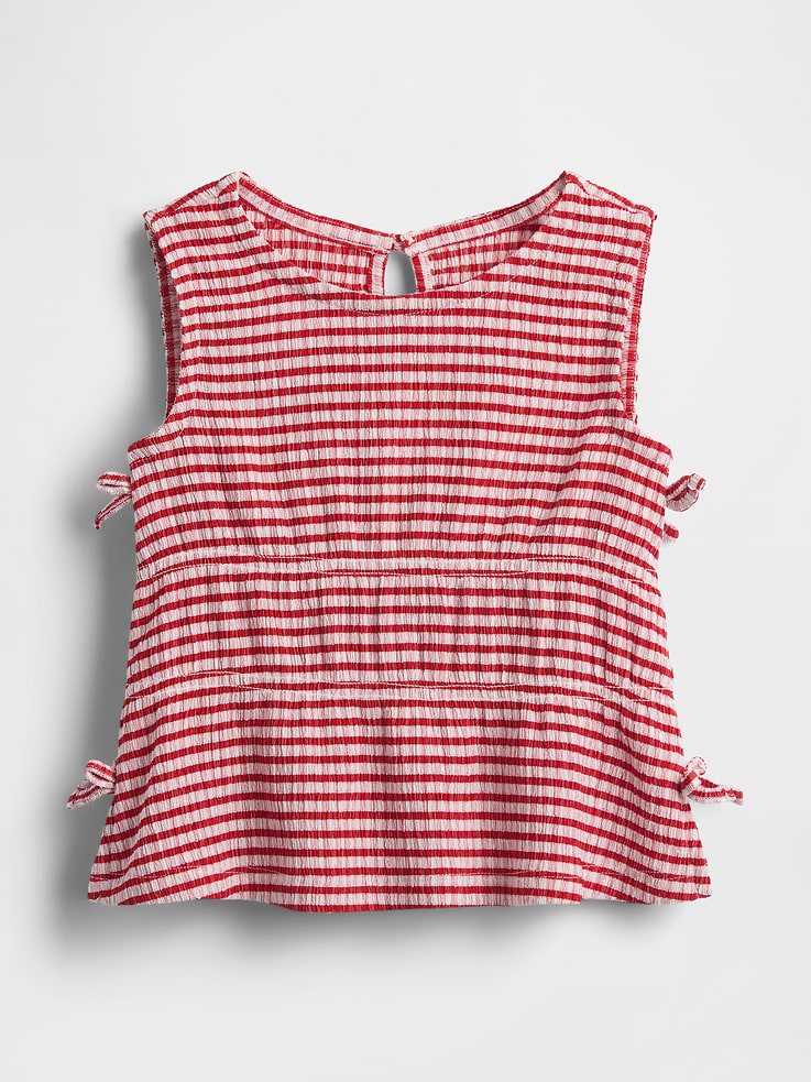 Image number 2 showing, Baby & Toddler Crinkle Knit Bow Top