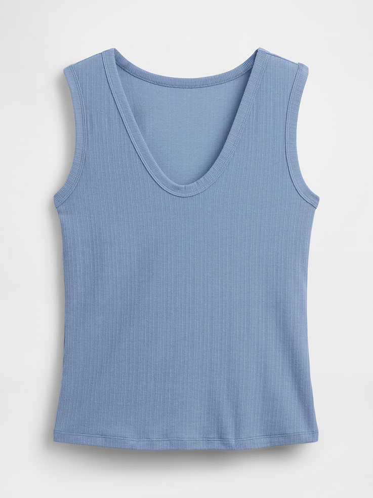 Image number 5 showing, Variegated Rib Tank Top