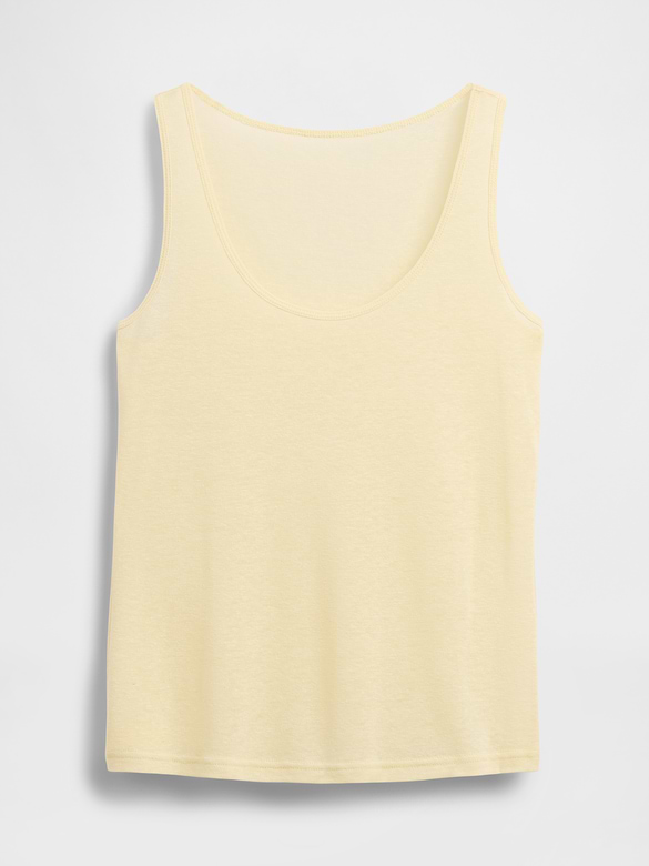 Linen-Blend Tank Top
