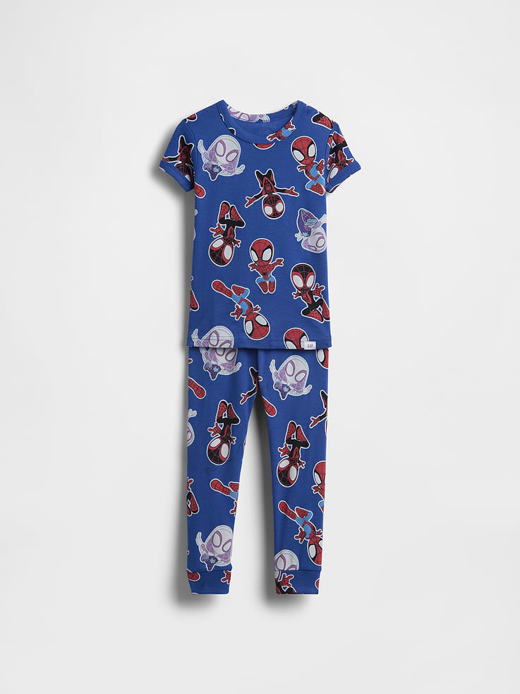 Image number 1 showing, Baby & Toddler Marvel Organic Brushed Cotton PJ Set