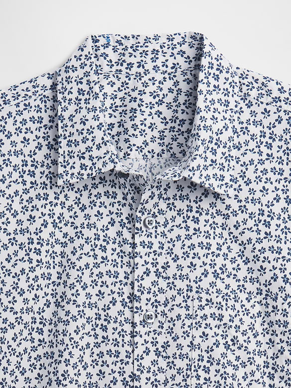 Stretch Poplin Shirt in Standard Fit