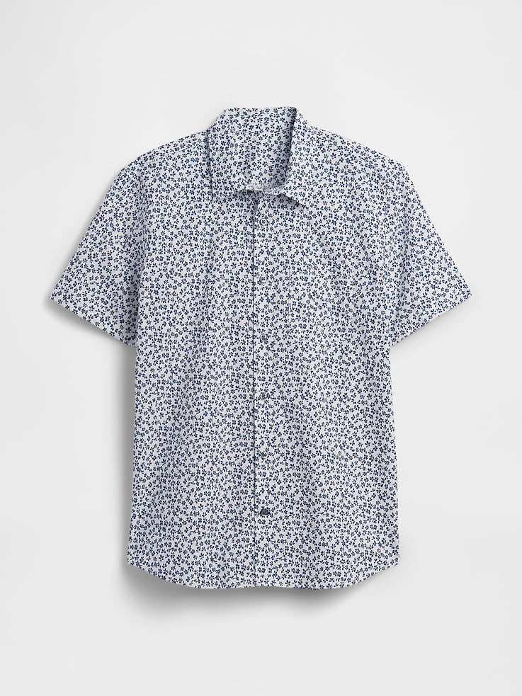 Image number 5 showing, Stretch Poplin Shirt in Standard Fit