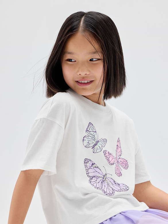 Kids Oversized Graphic T-Shirt