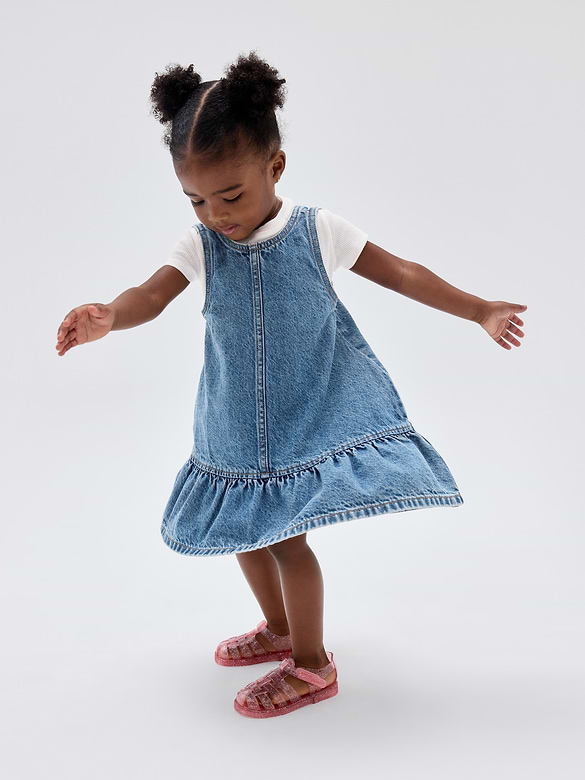 babyGap Ruffle Denim Dress