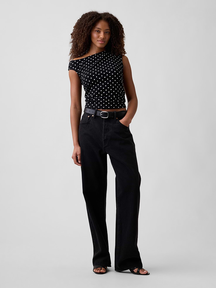 Image number 3 showing, Stretch Jersey Off-Shoulder Top