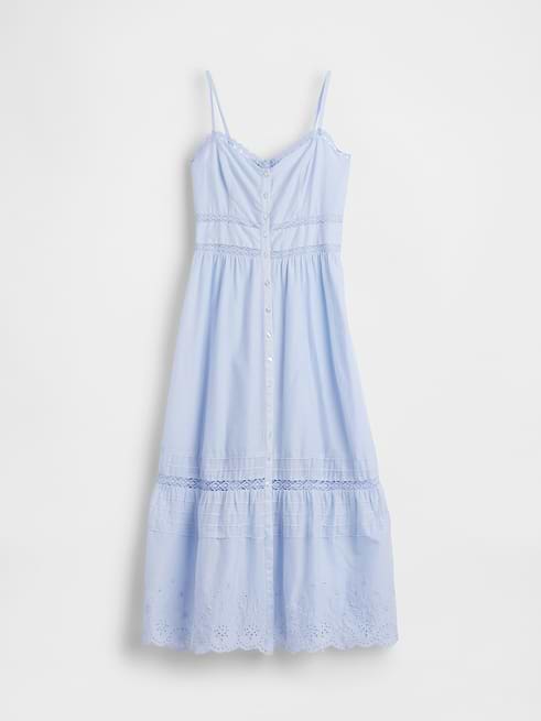 lace panel tiered seam cami dress Detail Crochet Maxi – Charming Charlie but a whole lot softer Zimmerman Crushed Tiered Lace Maxi