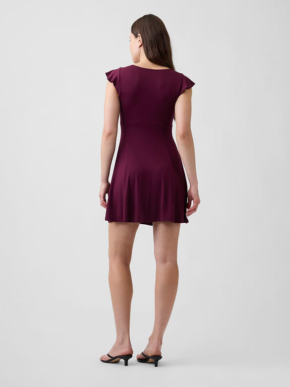 V-Neck Mini Dress