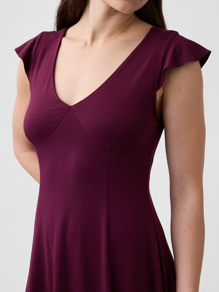 Image number 3 showing, V-Neck Mini Dress