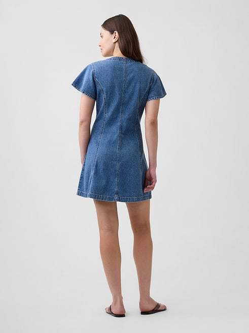 gap denim dresses for women Women's Western Mini Dress, Medium Wash, Medium at Amazon Women's Clothing store com/equity Denim Dresses | Gap Factory