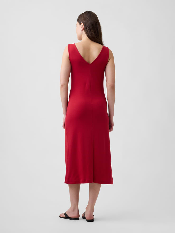 Image number 2 showing, Tie-Front Midi Dress