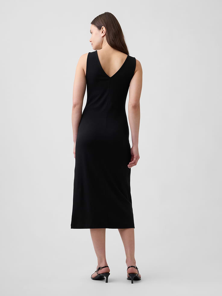 Image number 2 showing, Tie-Front Midi Dress