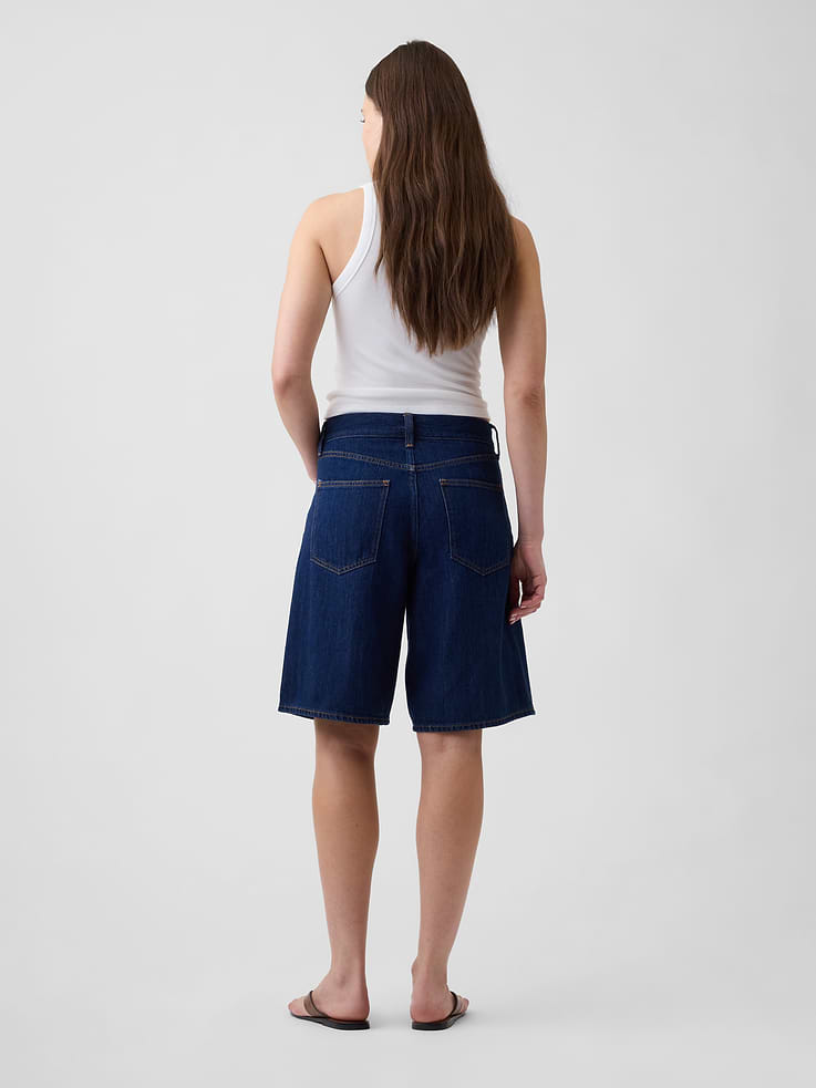 Image number 4 showing, 11" Low Slung SuperSoft Longline Denim Shorts